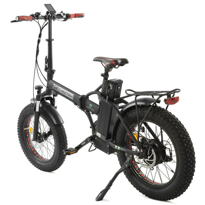 Ecotric 48V Fat Tire Portable and Folding Electric Bike with color LCD display