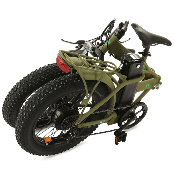 Ecotric 48V Fat Tire Portable and Folding Electric Bike with color LCD display