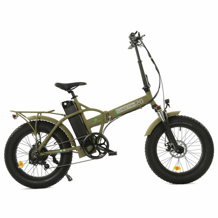 Ecotric 48V Fat Tire Portable and Folding Electric Bike with color LCD display