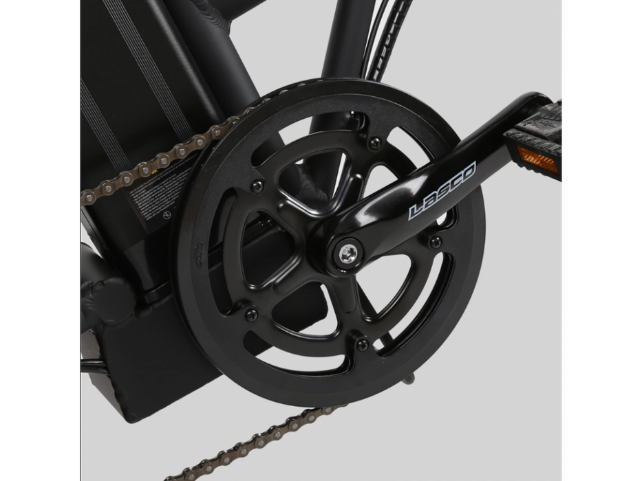 Ecotric 48V Fat Tire Portable and Folding Electric Bike with LCD display-Black and Blue