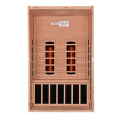 Santiago 2 Person Full Spectrum Infrared Sauna (Canadian Hemlock)