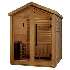 Golden Designs Savonlinna 3 Person Outdoor Traditional Sauna (Canadian Red Cedar Interior)