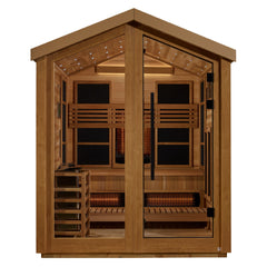 Golden Designs Loviisa 3 Person Hybrid Outdoor Sauna (Canadian Red Cedar Interior)