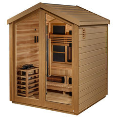 Golden Designs Loviisa 3 Person Hybrid Outdoor Sauna (Canadian Red Cedar Interior)