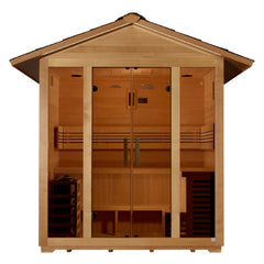 Golden Designs Vorarlberg 5 Person Traditional Outdoor Sauna (Canadian Hemlock)