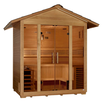 Golden Designs Vorarlberg 5 Person Traditional Outdoor Sauna (Canadian Hemlock)