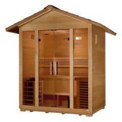 Golden Designs Vorarlberg 5 Person Traditional Outdoor Sauna (Canadian Hemlock)