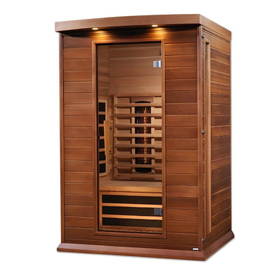 Maxxus 2-Person Full Spectrum Near Zero EMF FAR Infrared Sauna (Canadian Red Cedar)