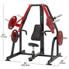 Steelflex PSDP Plate Loaded Decline Chest Press Machine