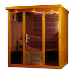 Dynamic Saunas "Monaco" 6-person Elite Ultra Low EMF FAR Infrared Sauna