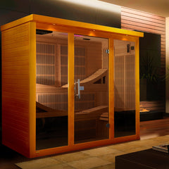 Dynamic Saunas "Monaco" 6-person Elite Ultra Low EMF FAR Infrared Sauna