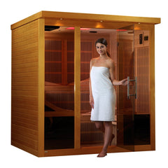 Dynamic Saunas "Monaco" 6-person Elite Ultra Low EMF FAR Infrared Sauna