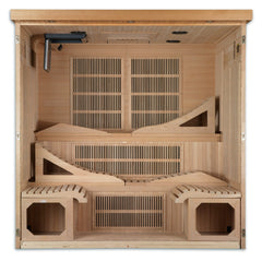 Dynamic Saunas "Monaco" 6-person Elite Ultra Low EMF FAR Infrared Sauna