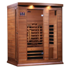 Maxxus 3-Person Full Spectrum Near Zero EMF FAR Infrared Sauna (Canadian Red Cedar) (3 Person Saunas)