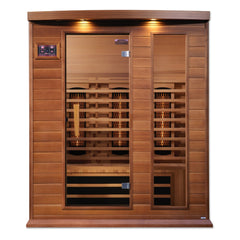 Maxxus 3-Person Full Spectrum Near Zero EMF FAR Infrared Sauna (Canadian Red Cedar) (3 Person Saunas)