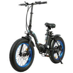 UL Certified-Ecotric 20inch white portable and folding fat bike model Dolphin